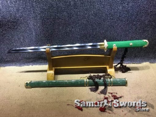 Chinese Chinese Dao Sword T10 Clay Tempered Steel With Full Green Ray ...