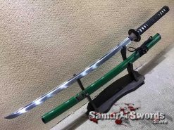 Handmade Katana 1060 Carbon Steel with Dragon Inscription Saya