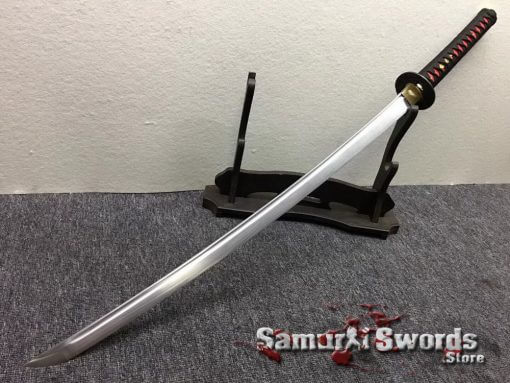 Samurai Katana 1060 Carbon Steel Synthetic Leather Fish Scales Pattern Saya